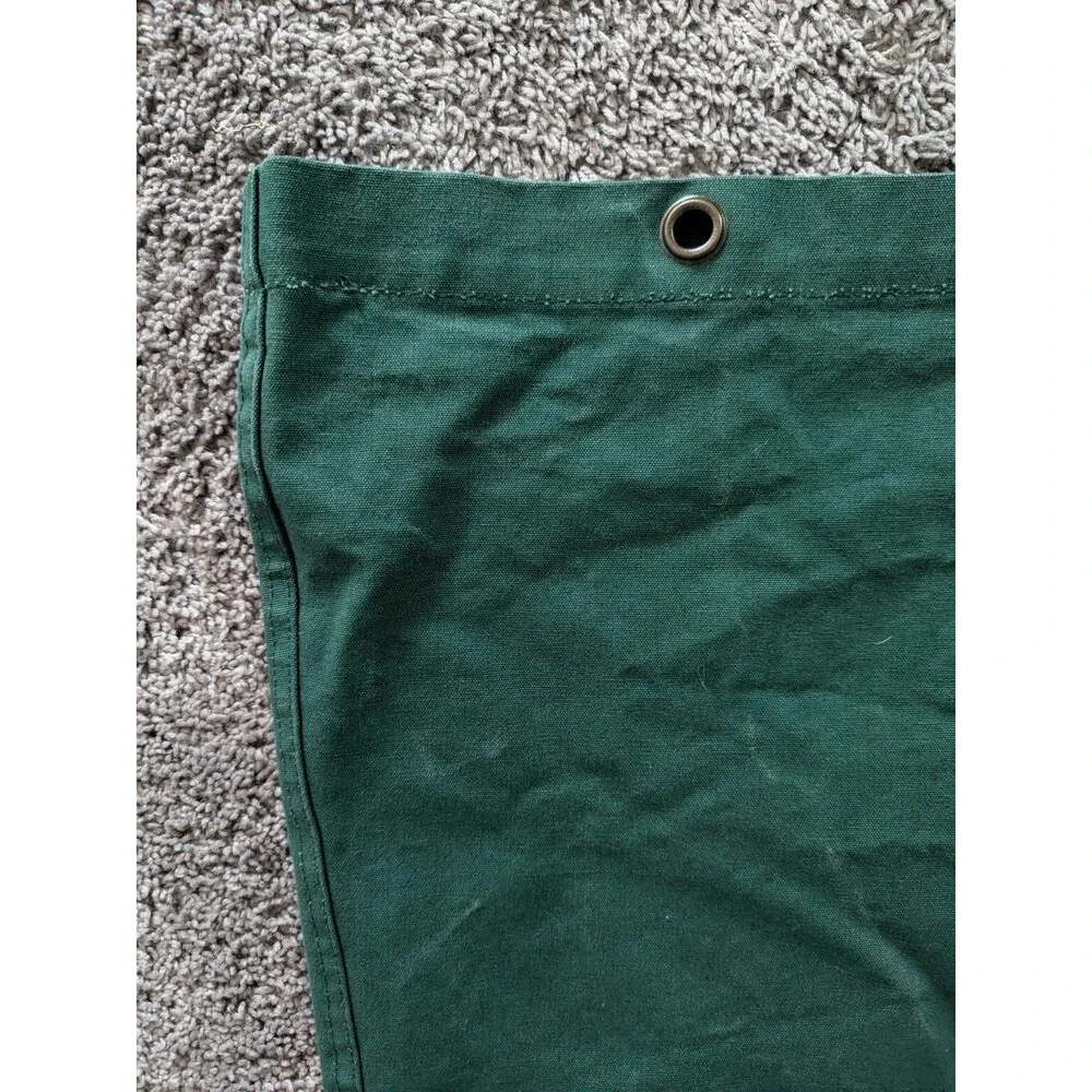 G.H. Bass Heavy Canvas Duffle Sling Camp Bag Laundry Sack Green Military Core